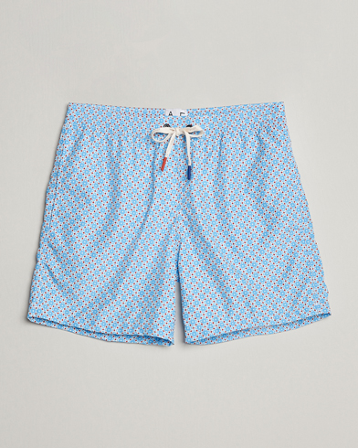  Printed Swim Shorts Light Blue