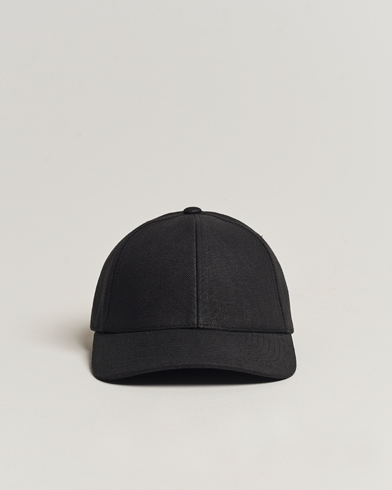 Herr |  | Varsity Headwear | Linen Baseball Cap Licorice Black