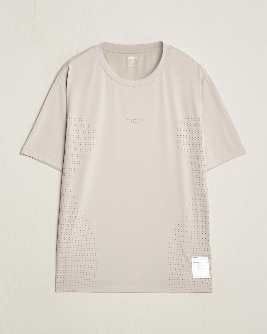 Herr | Funktions T-shirts | Satisfy | AuraLite Air T-Shirt Mineral Dolomite