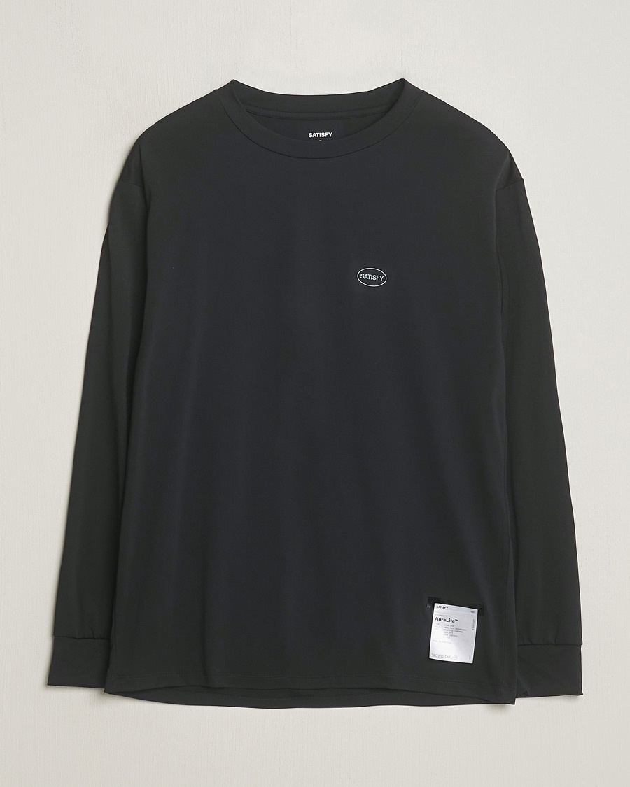 Herr | Satisfy | Satisfy | AuraLite Long Sleeve T-Shirt Black
