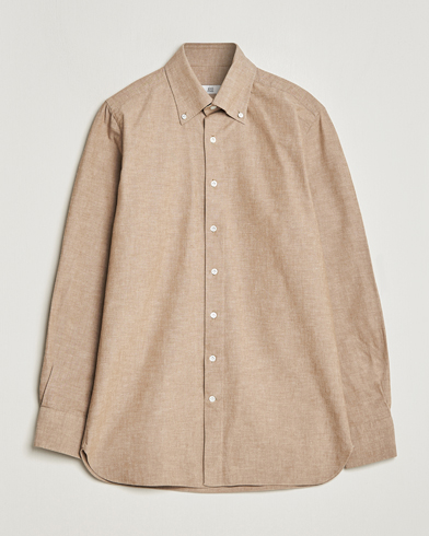 Herr | Jeansskjortor | 100Hands | Japanese Chambray Shirt Brown
