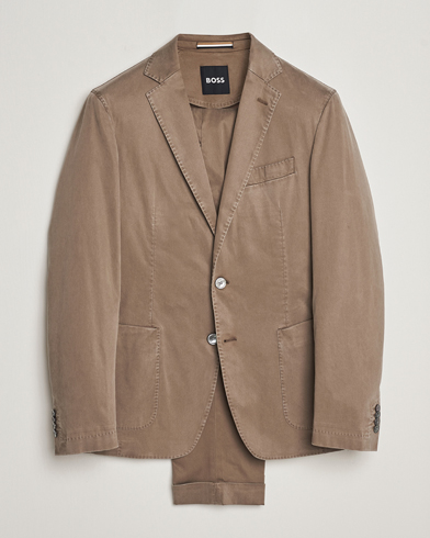 Herr | Kostymer | BOSS BLACK | Hanry Cotton Suit Open Brown