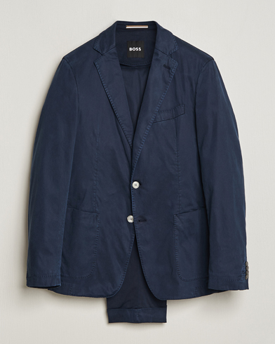 Herr | Kostymer | BOSS BLACK | Hanry Cotton Suit Dark Blue