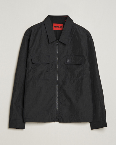 Herr | Overshirts | HUGO | Emalo Full-Zip Overshirt Black