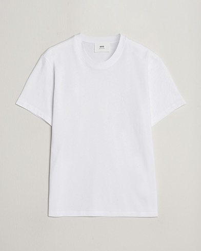 Herr | Vita t-shirts | AMI | Tonal Heart Logo T-Shirt White