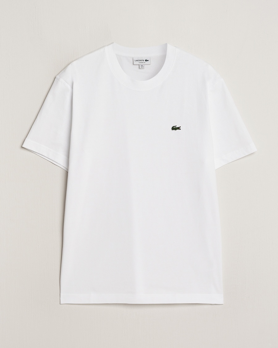 Lacoste Crew Neck T-Shirt White – Vit