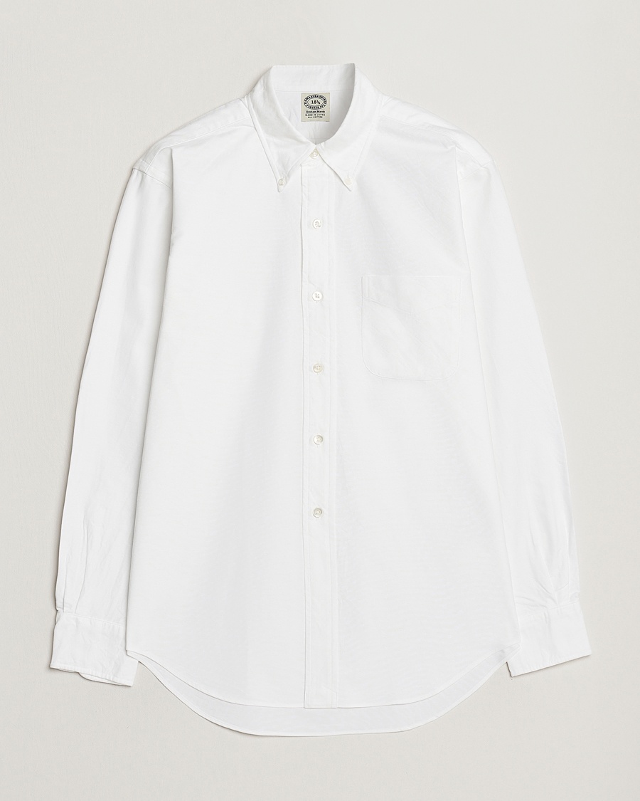 Kamakura Shirts Vintage Ivy Oxford Button Down Shirt White – Vit