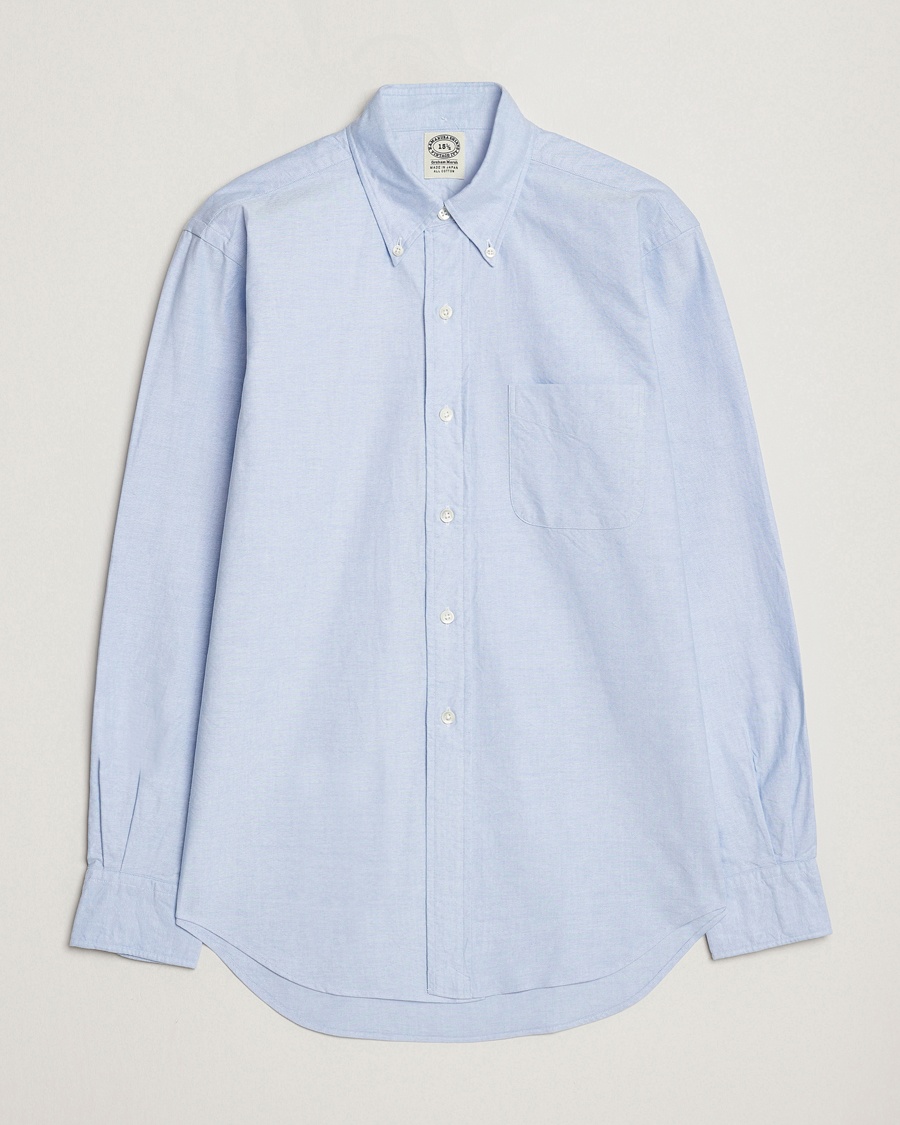 Kamakura Shirts Vintage Ivy Oxford Button Down Shirt Light Blue – Blå