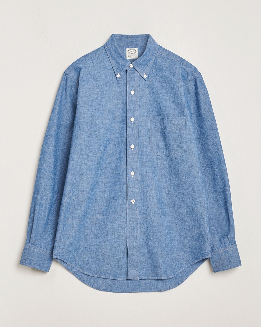Kamakura Shirts Vintage Ivy Chambray Button Down Shirt Blue – Blå