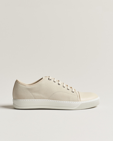 Herr | Luxury Brands | Lanvin | Nappa Cap Toe Sneaker Vanille