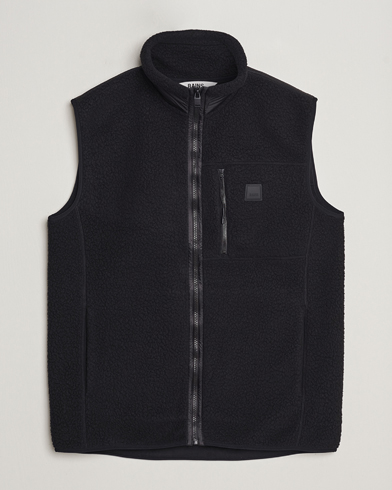 Herr | Västar & Slipovers | RAINS | Yermo Fleece Vest Black