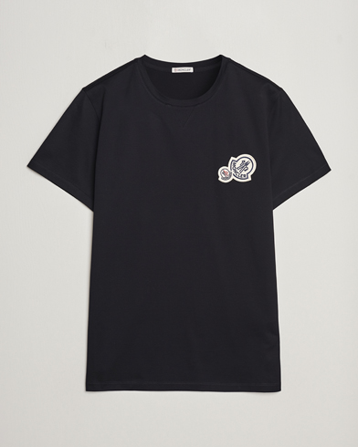 Herr | Kortärmade t-shirts | Moncler | Double Logo T-Shirt Black