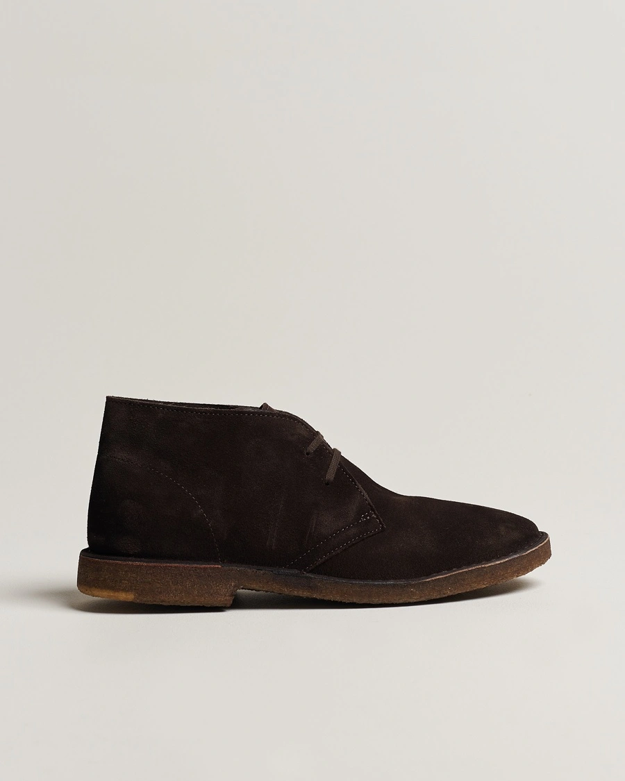 Herr | Chukka Boots | Astorflex | Montflex Chukka Boots Dark Brown Suede