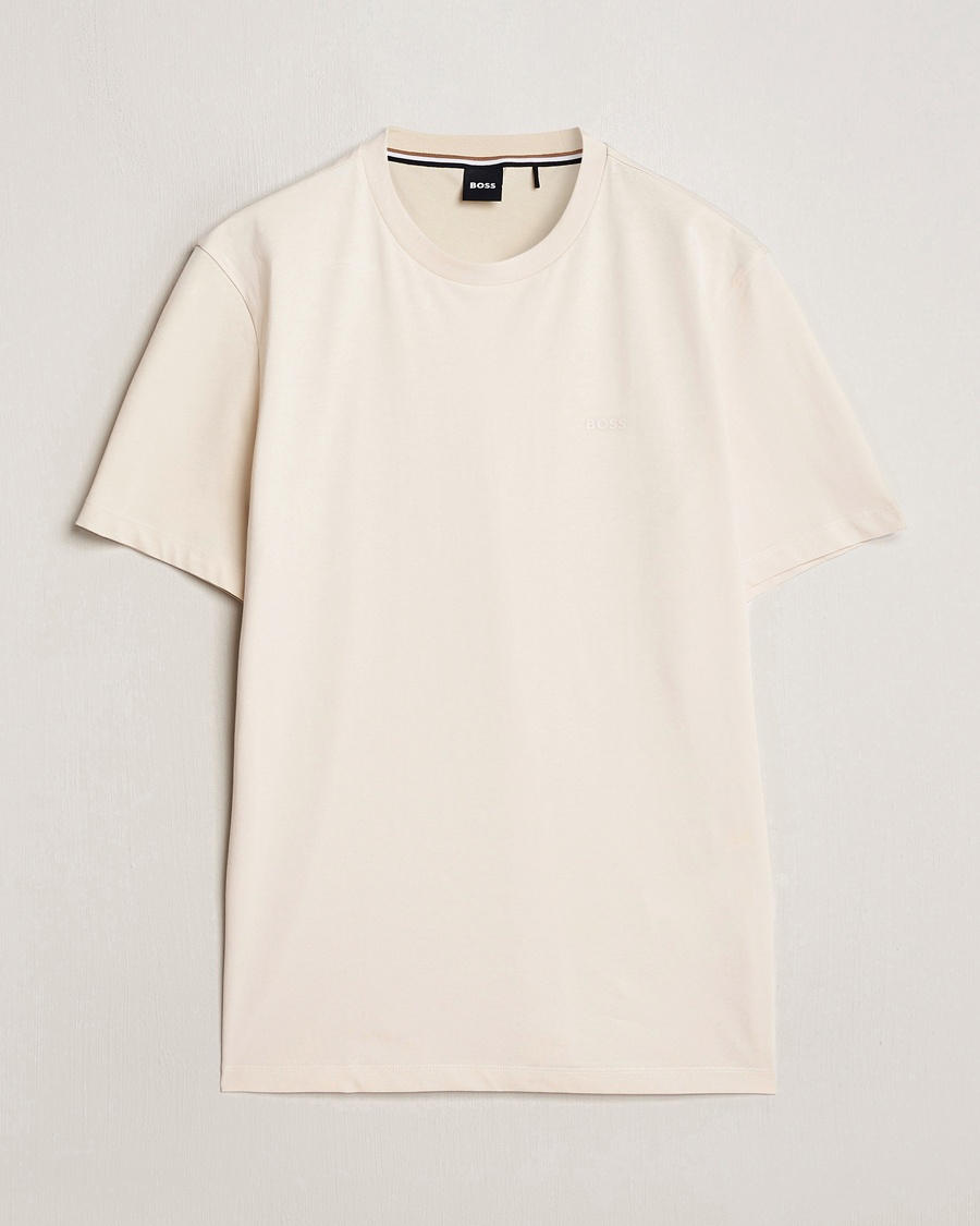 Herr | T-Shirts | BOSS BLACK | Thompson Crew Neck T-Shirt Open White