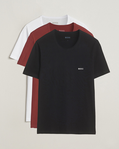 Herr | BOSS BLACK | BOSS BLACK | 3-Pack Crew Neck T-Shirt Black/White/Red