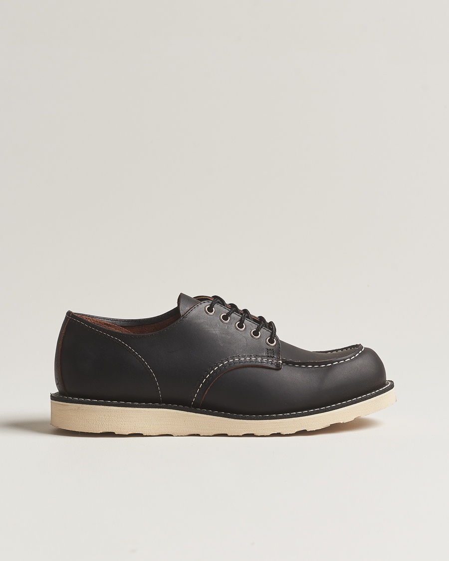 Red Wing Shoes Moc Toe Oxford Black Prairie Leather – Svart