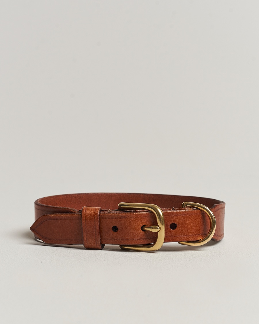 Tärnsjö Garveri Leather Dog Collar Light Brown – Brun