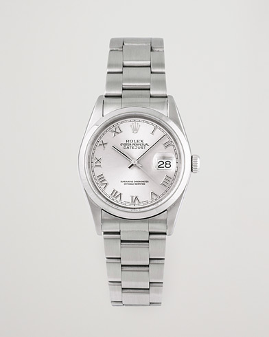Begagnad | Pre-Owned & Vintage Watches | Rolex Pre-Owned | Datejust 16200 Oystert Perpetual Steel Silver