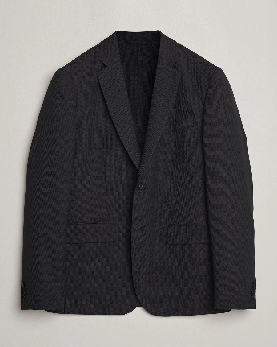 J.Lindeberg Hopper Active Hopsack Blazer Black – Svart