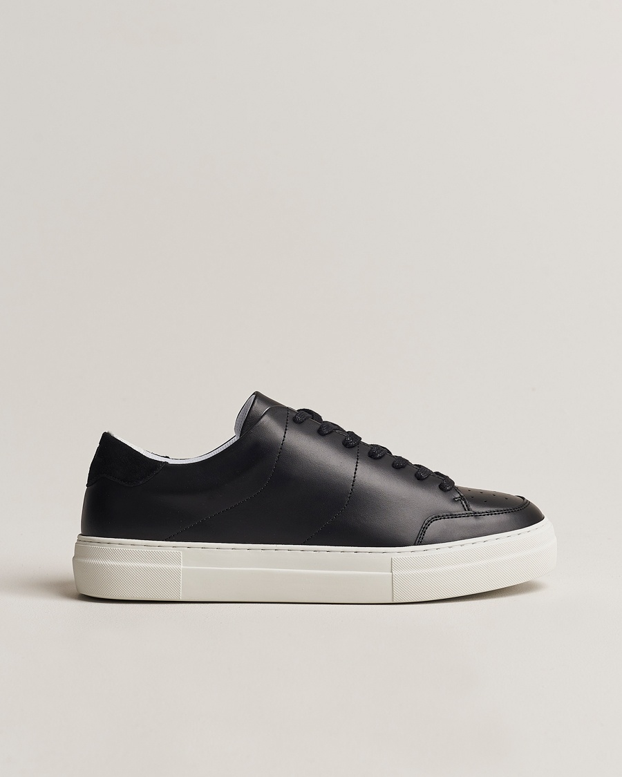  Art Signature Leather Sneaker Black