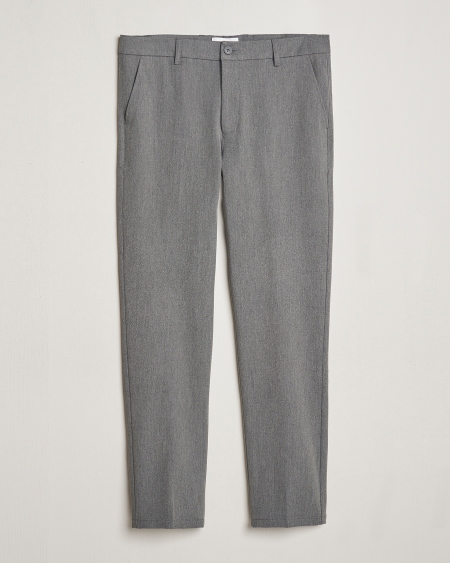 Les Deux Como Reg Suit Pants Grey Melange – Grå