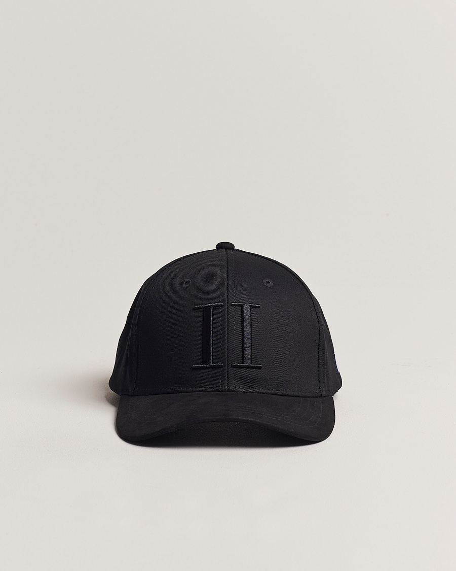 LES DEUX Baseball Cap Suede II Black – Svart