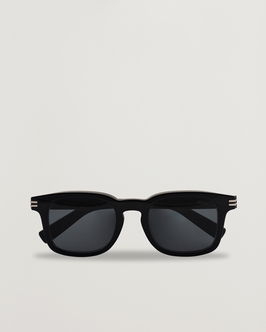 Zegna EZ0230 Sunglasses Black/Smoke – Svart