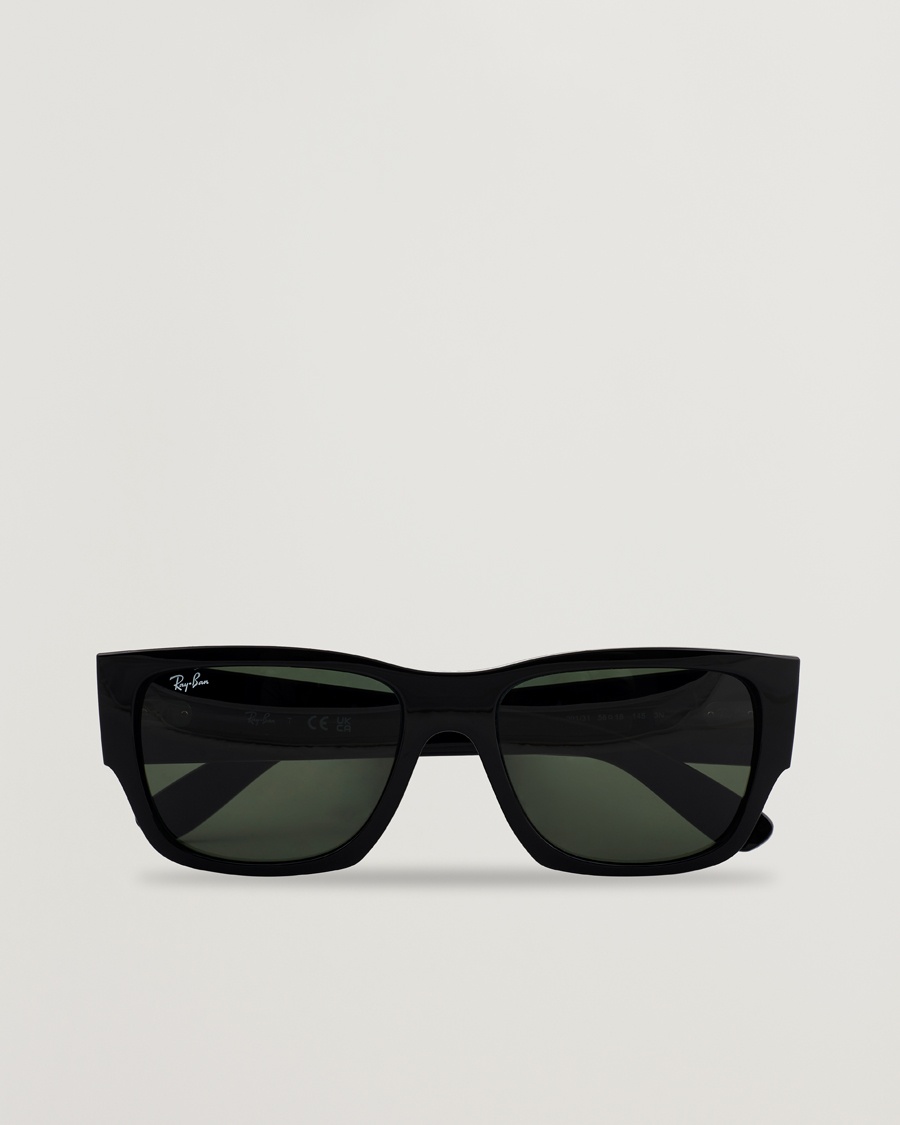Ray-Ban Carlos Sunglasses Black/Crystal Green – Grön
