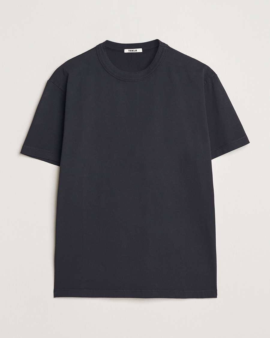 Herr | T-Shirts | Tekla | Organic Cotton Sleeping T-Shirt Black