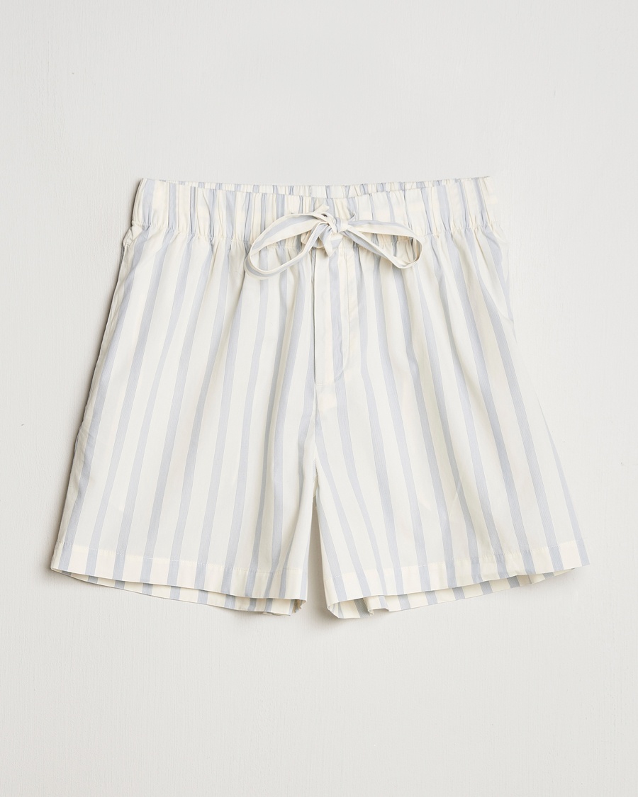Tekla Poplin Pyjama Shorts Needle Stripes – Flerfärgad