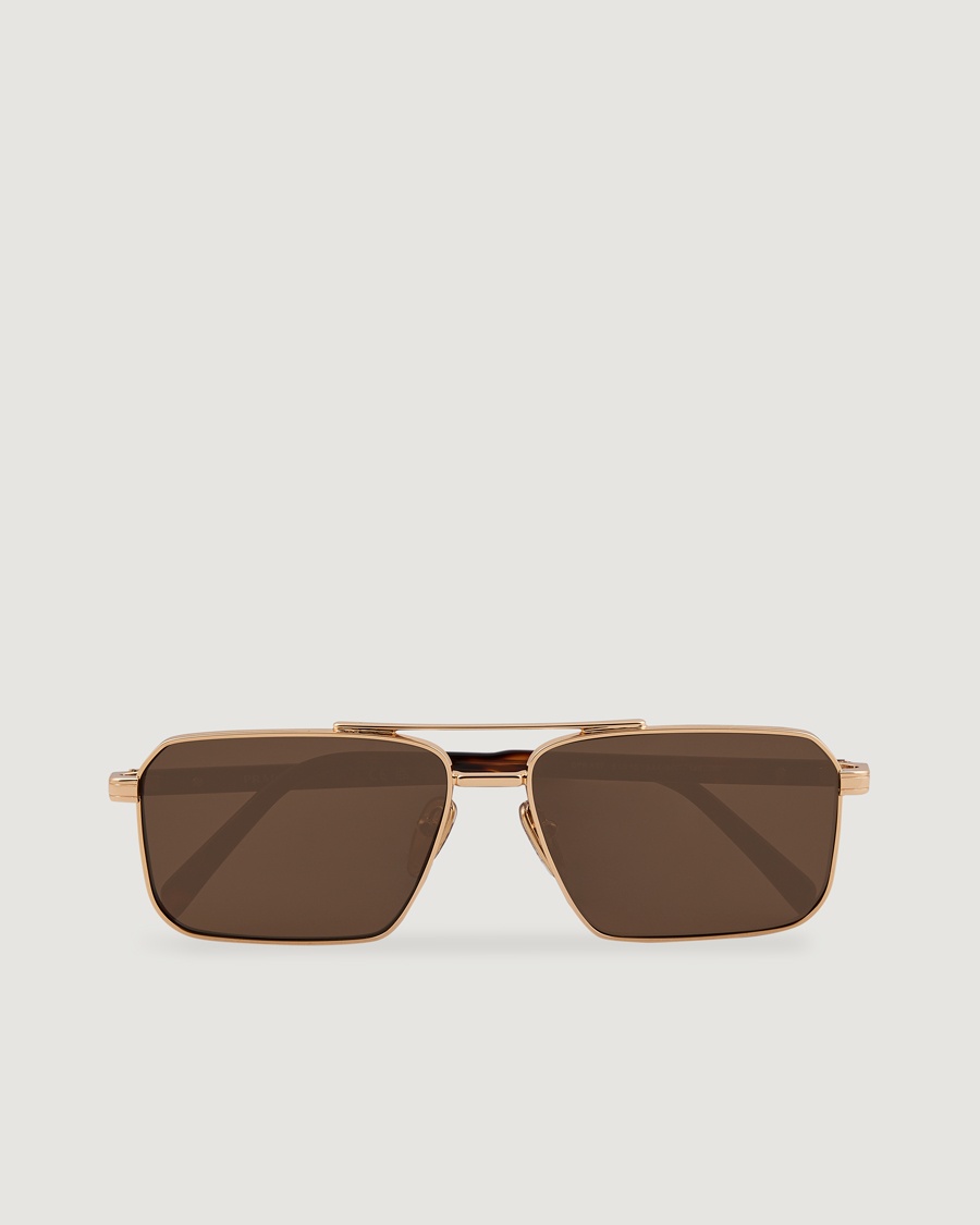 Prada Eyewear Prada 0PR A57S Metal Sunglasses Gold – Guld