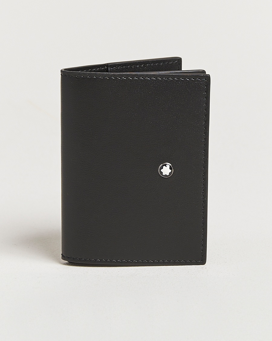 Montblanc Soft Trio Card Holder 4cc Black – Svart
