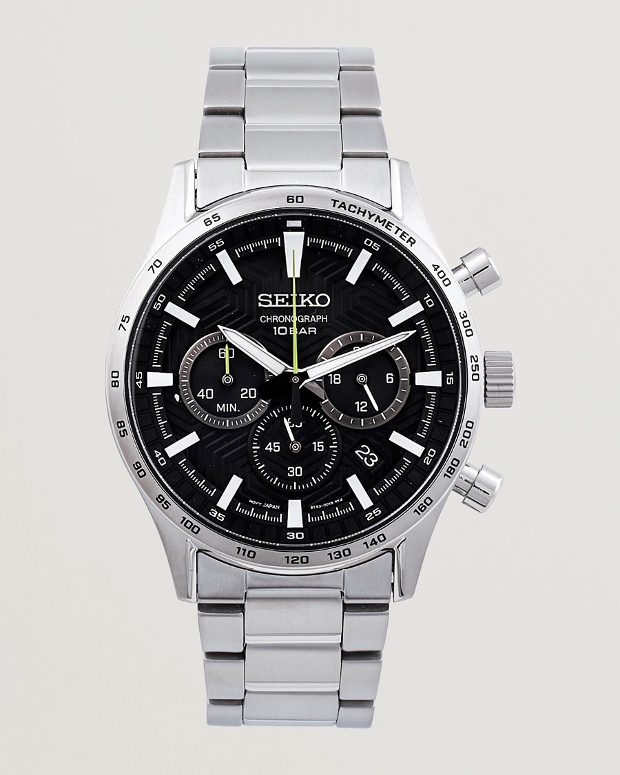 Seiko Chronograph 43mm Steel Black Dial – Övrigt