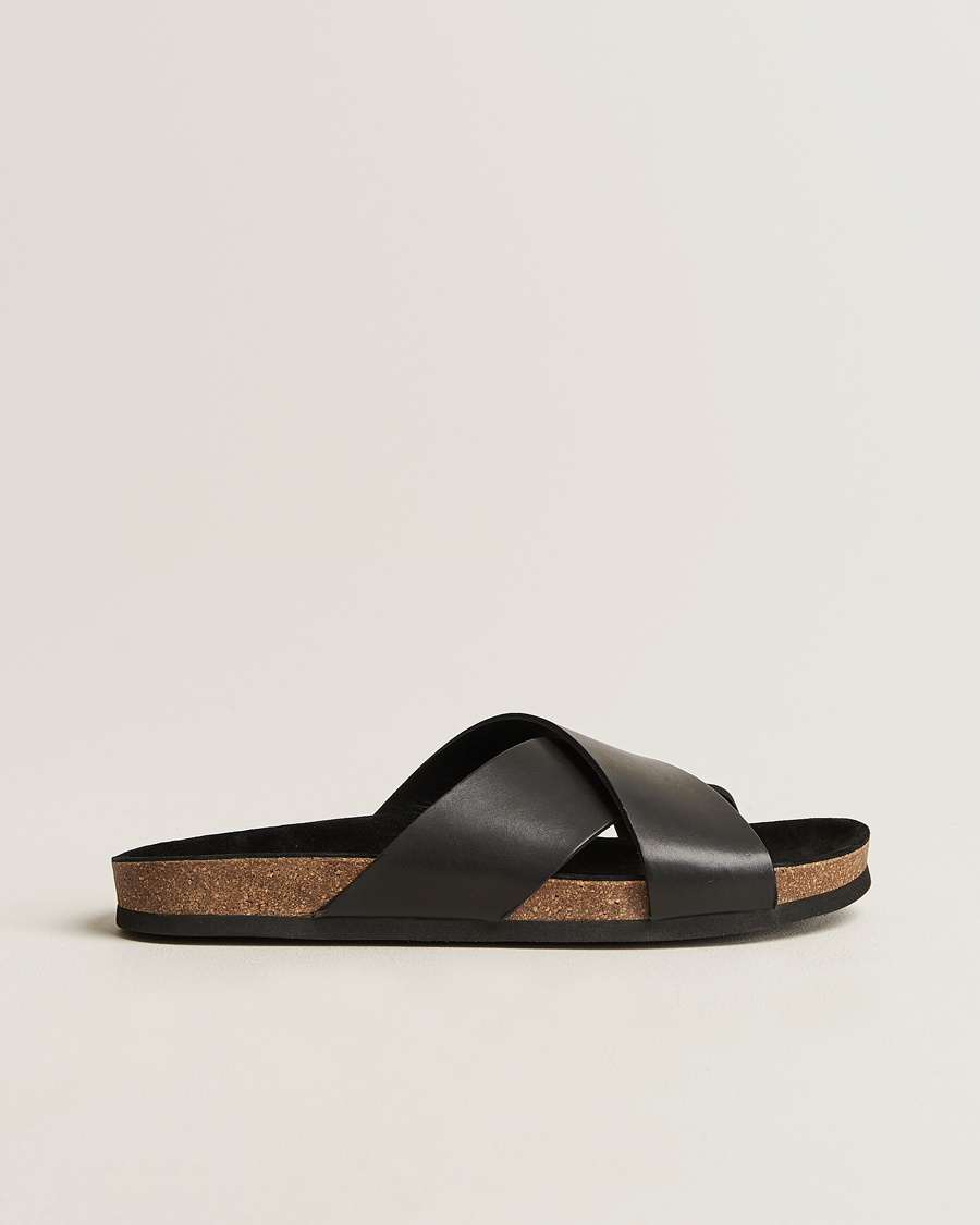 Herr | | Myrqvist | Solvik Sandals Black Calf