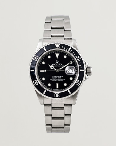  Submariner 16610 Oyster Perpetual Steel Black Silver