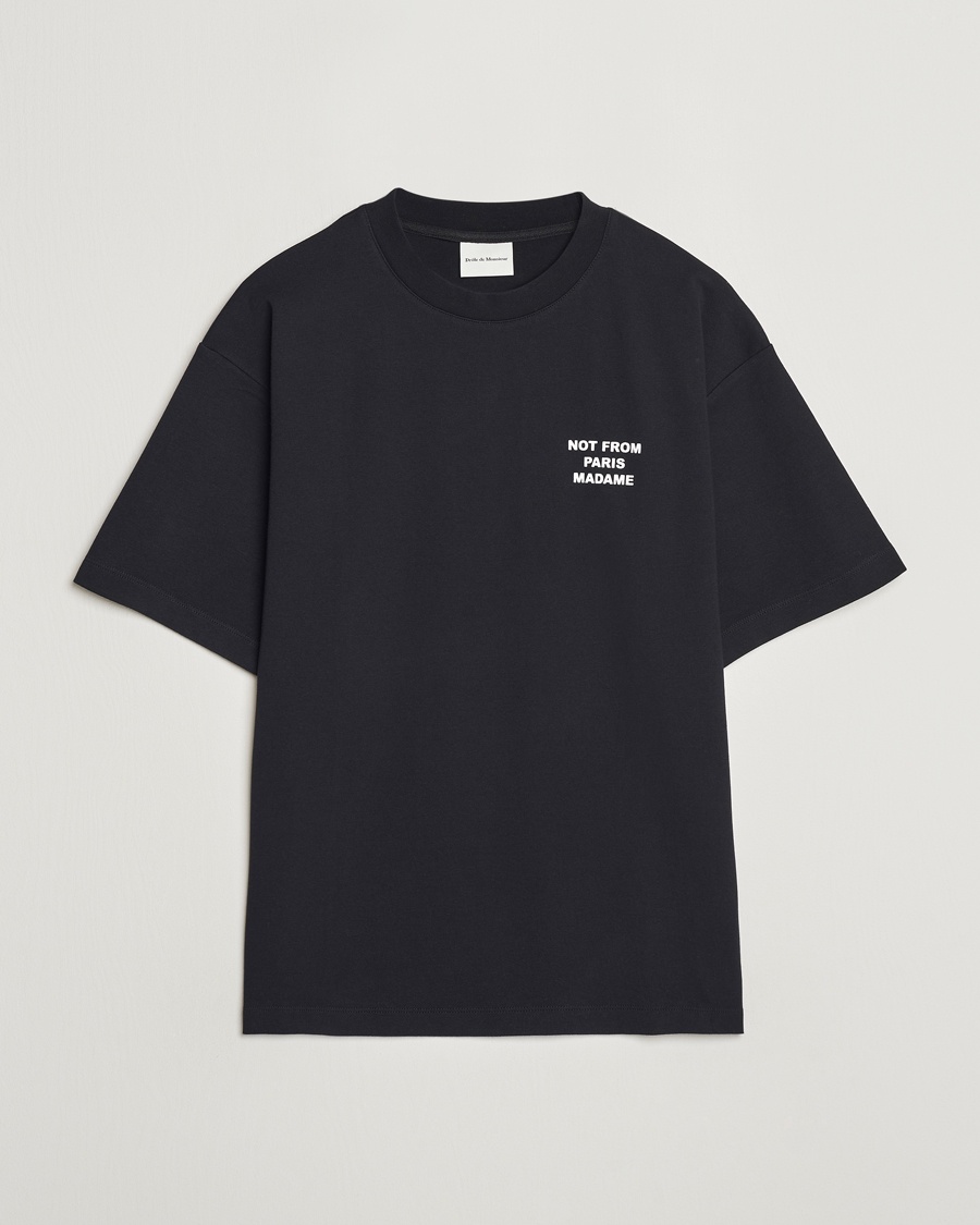 Drôle de Monsieur Slogan T-Shirt Black – Svart