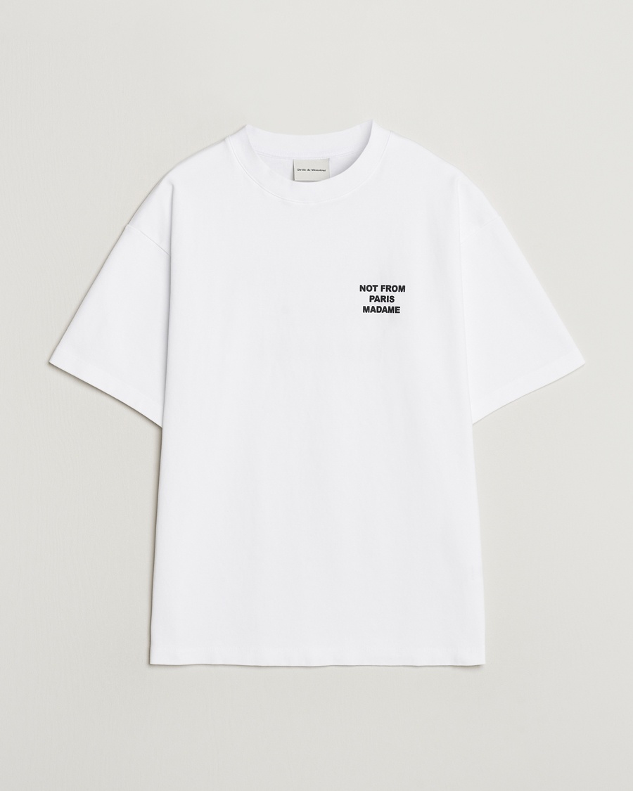 Drôle de Monsieur Slogan T-Shirt Optic White – Vit