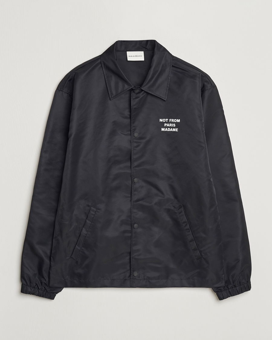 Herr | Vårjackor herr | Drôle de Monsieur | La Veste Slogan Jacket Black