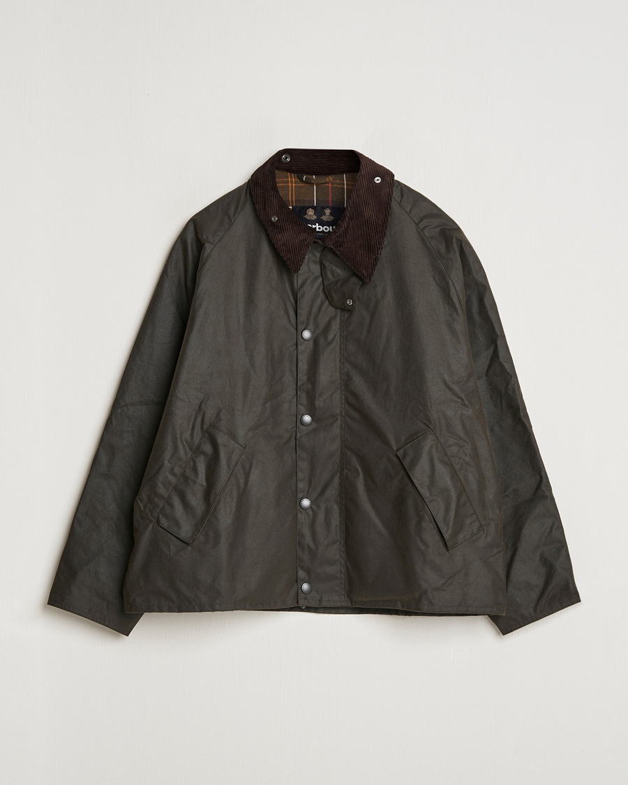 Barbour Heritage Transport Wax Jacket Olive – Grön
