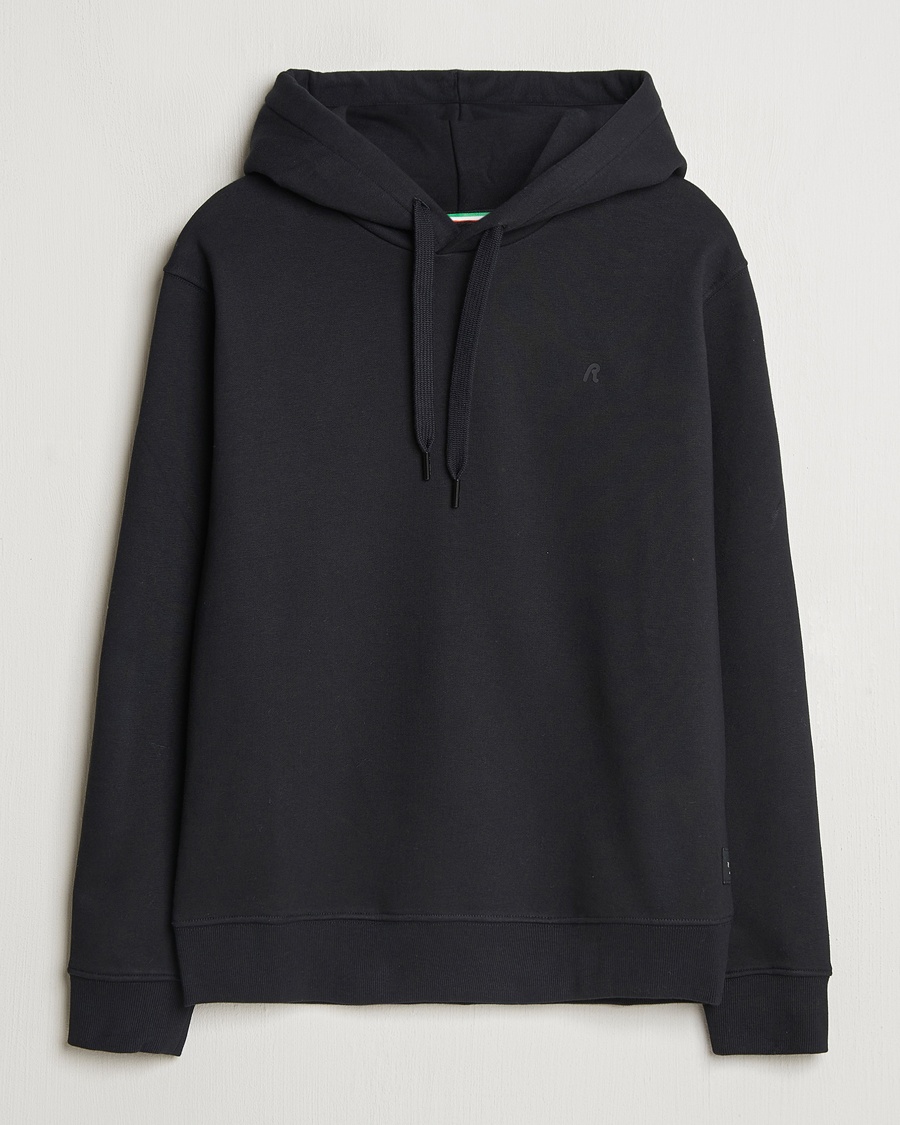 Herr | | Replay | Tonal Logo Hoodie Black