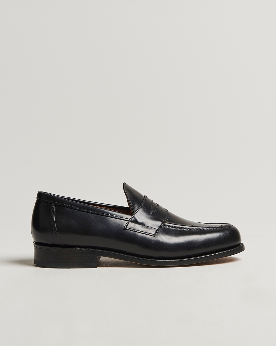 Herr | Sanders | Sanders | Aldwych Calf Penny Loafer Black