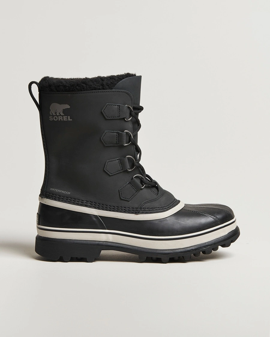 Herr | Vandringskängor | Sorel | Caribou WP Felt Lined Leather Boots Black