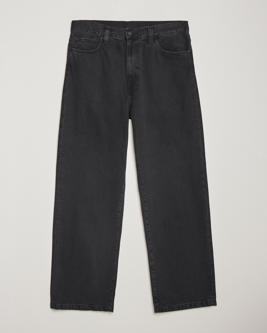 Carhartt WIP Landon Pant Robertson Denim Black Stone Washed – Svart