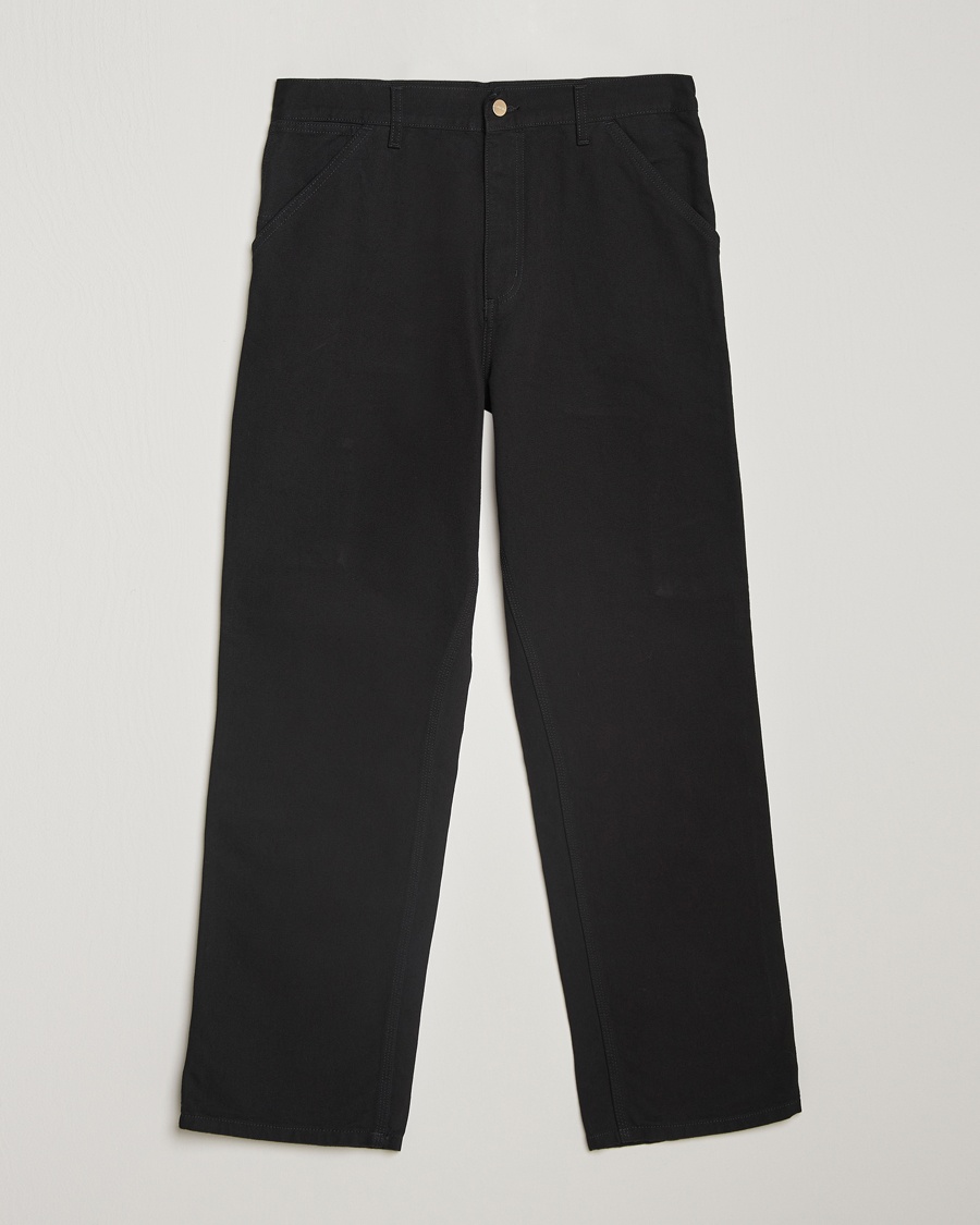Carhartt WIP Single Knee Pants Dearborn Canvas Black – Svart