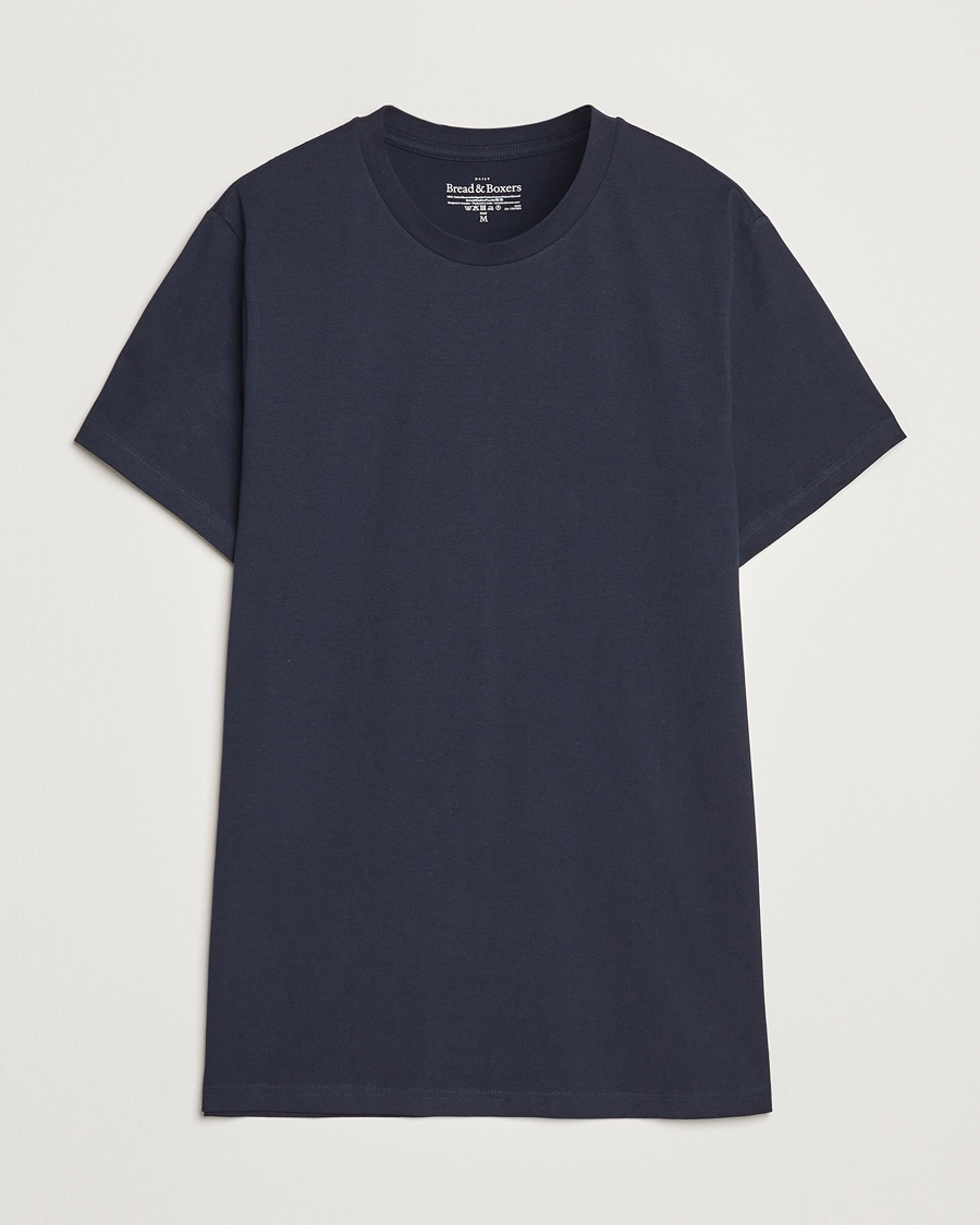 Herr | Bread & Boxers | Bread & Boxers | Crew Neck Regular T-Shirt Dark Navy
