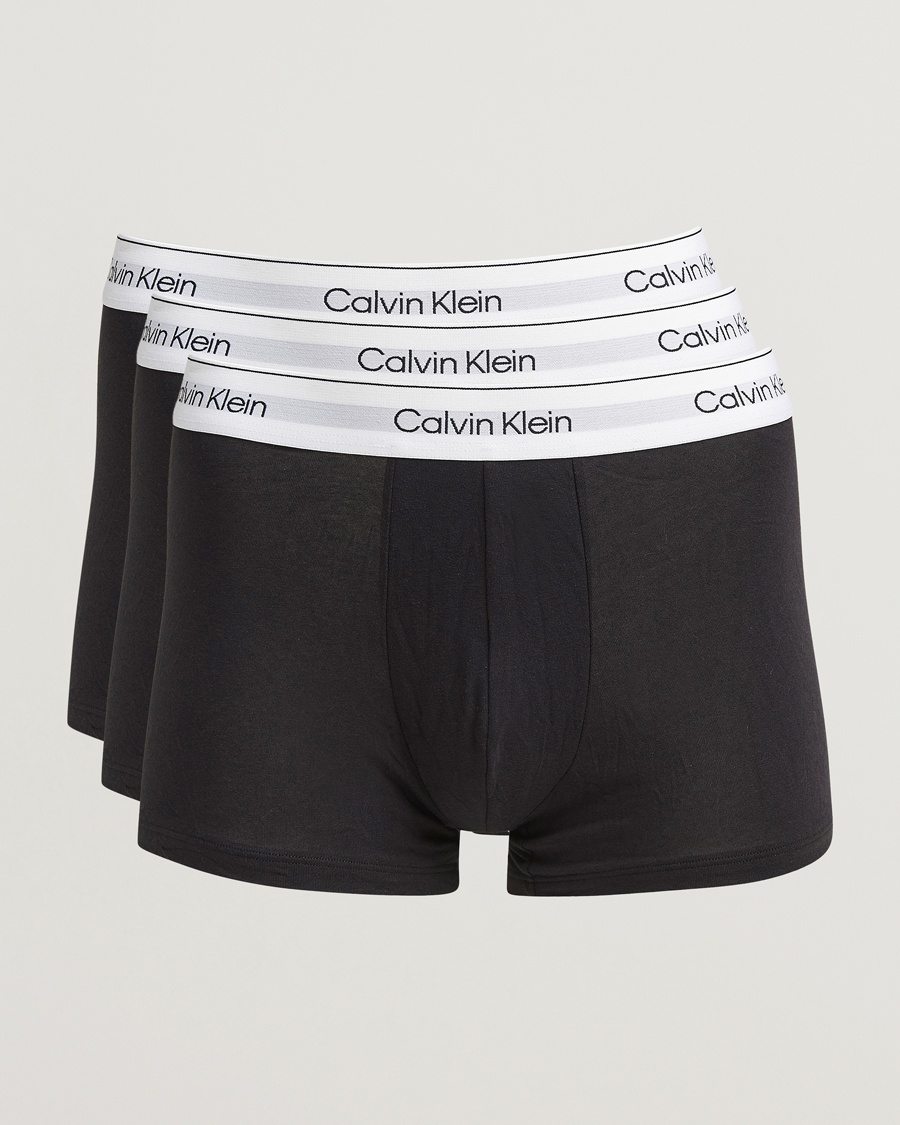 Herr | Kalsonger | Calvin Klein | 3-Pack Icon Cotton Stretch Trunk Black