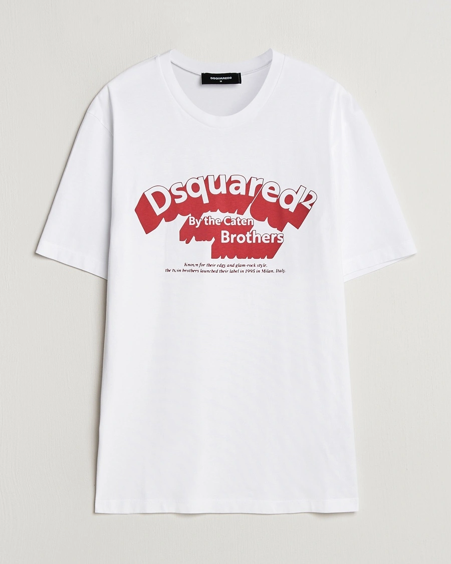 Herr | Realisation | Dsquared2 | Regular Fit Logo T-Shirt White