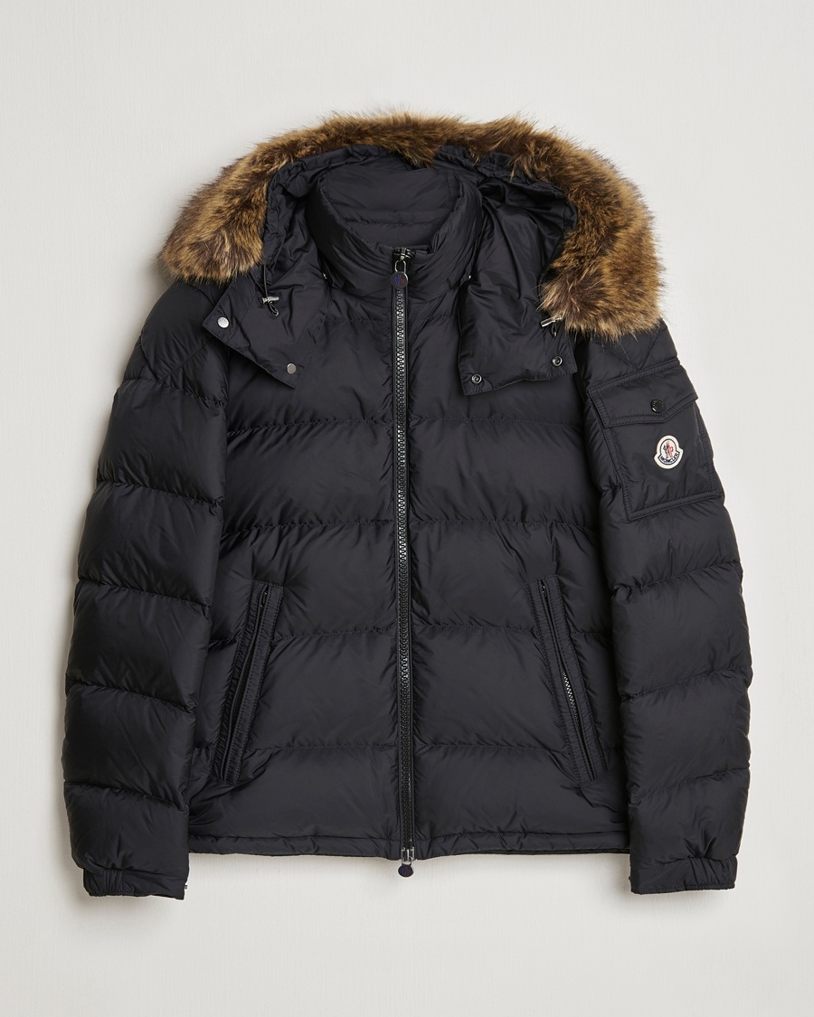 Moncler Maya Faux Fur Jacket Black – Svart