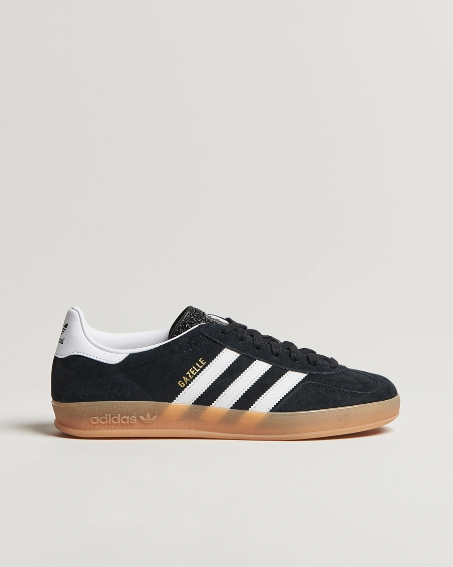 Herr | Mockaskor | adidas Originals | Gazelle Indoor Sneaker Black/White