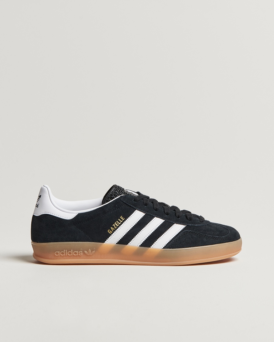 adidas Originals Gazelle Indoor Sneaker Black/White – Svart